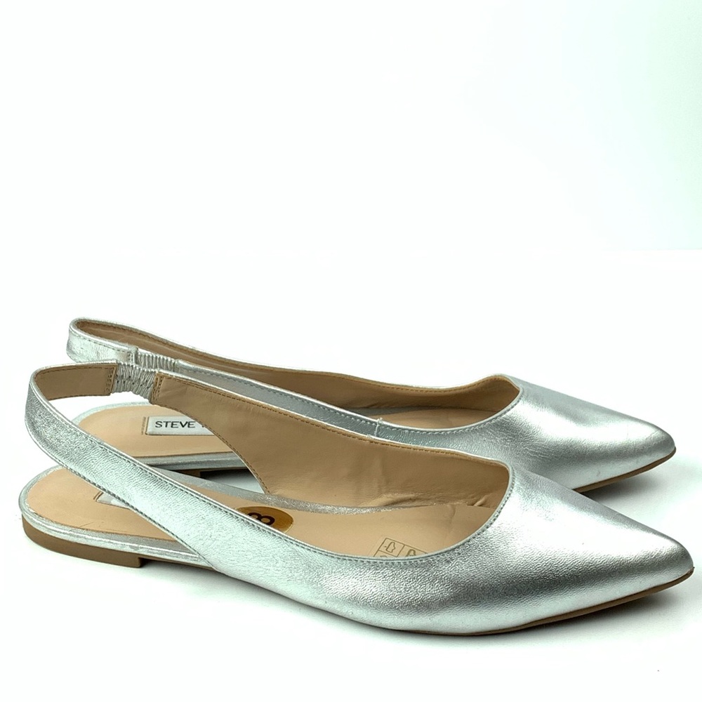 Steve Madden Silver Flats